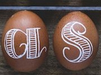 Simple as That Hand Lettering on Easter Eggs